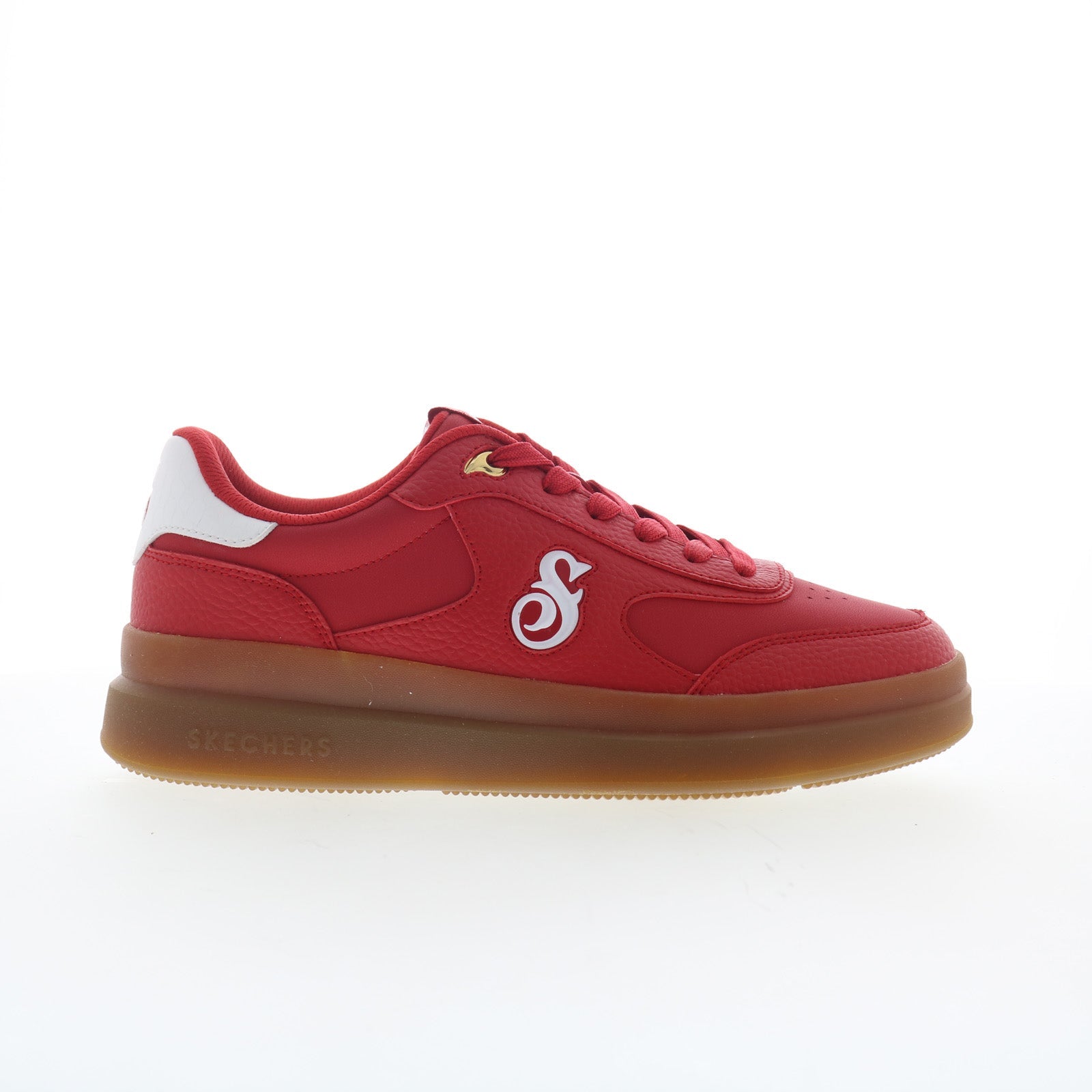 251200-rdw_snoop_dogg_cortside_cali_dudez_red_white_01_7134e4a4-8ad3-4191-8cf1-de8fc609a8e7 Skechers Snoop Dogg: Courtside - Cali Dudez Mens Red Sneakers Shoes - Image 1