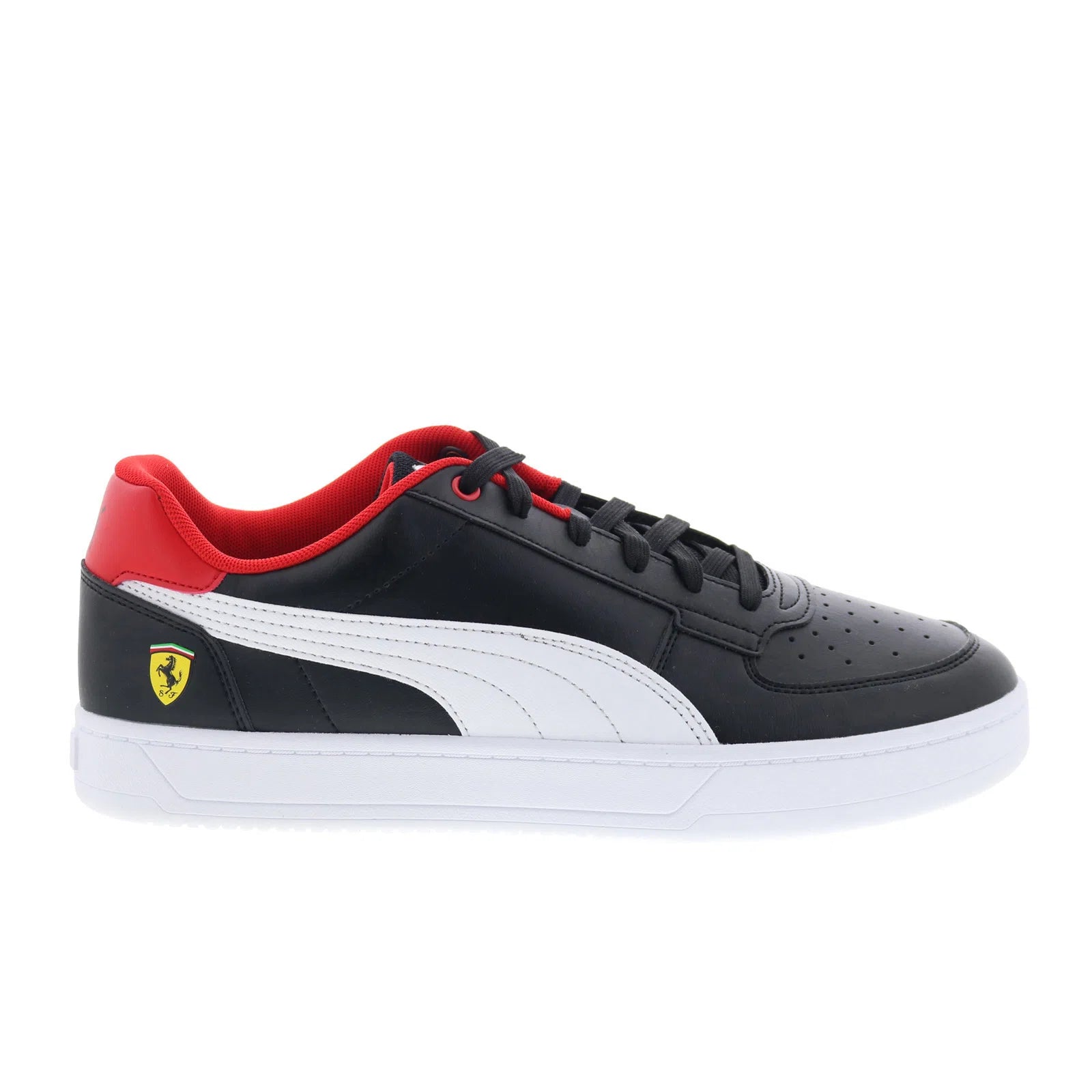 30885501_ferrari_caven_2.0_puma_black_puma_white_reshoot_01 Puma Scuderia Ferrari Caven 2.0 Mens Black Motorsport Sneakers Shoes - Image 1