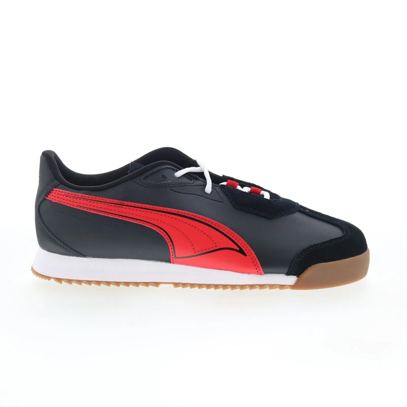 30911601_sf_roma_stradale_puma_black_rosso_corsa_01_49bc994d-2e16-482b-b6b6-4499ba35030e Puma Scuderia Ferrari Roma Stradale Mens Black Motorsport Sneakers Shoes - Image 1