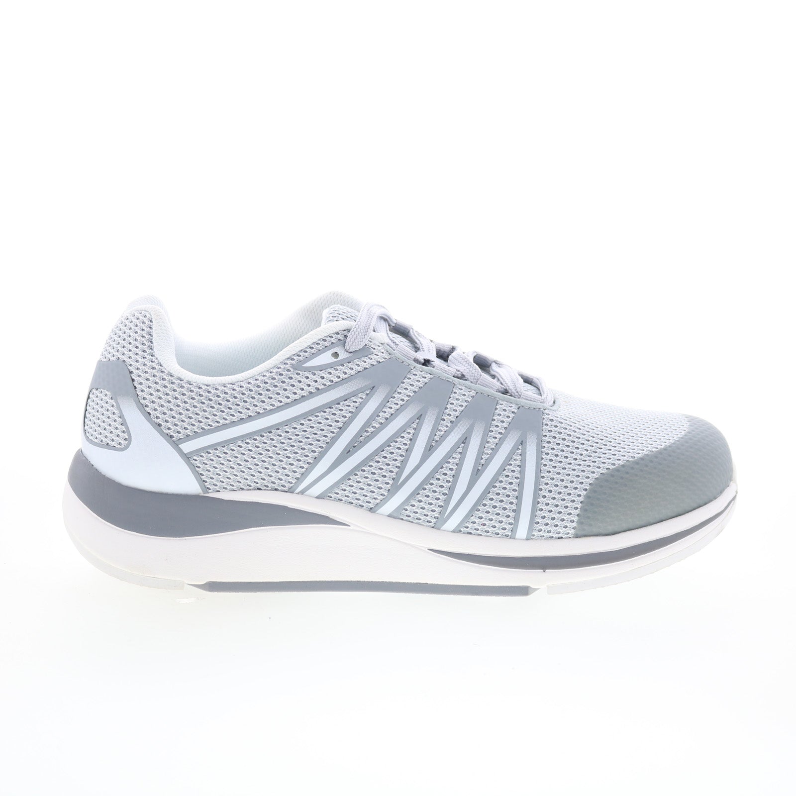 40105-43_player_grey_mesh_combo-img4_01_69614cd4-a00a-4561-991f-5655fbad59c7 Drew Player 40105-43 Mens Gray Wide Canvas Lace Up Lifestyle Sneakers Shoes - Image 1