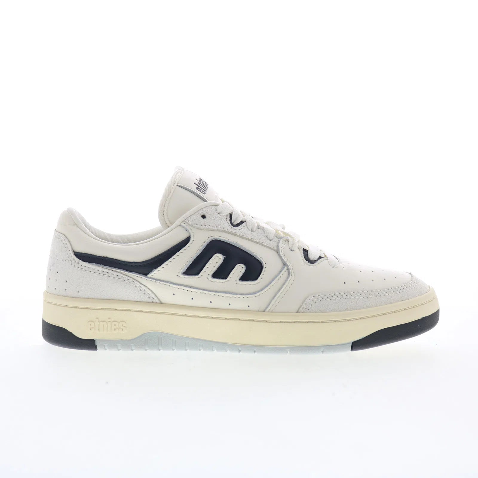 4101000584_loot_marshmallow_01 Etnies Loot 4101000584393 Mens White Leather Skate Inspired Sneakers Shoes - Image 1