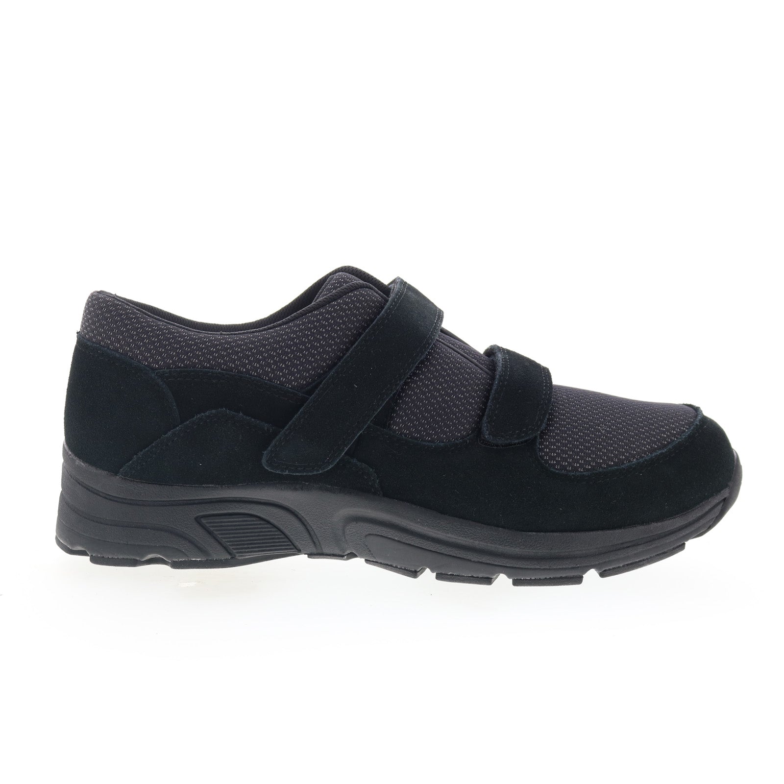 44001-19_win_black-img4_01_a5ea5f84-1d30-40b1-8703-cee2a8b54f64 Drew Win 44001-19 Mens Black Narrow Suede Lifestyle Sneakers Shoes - Image 1