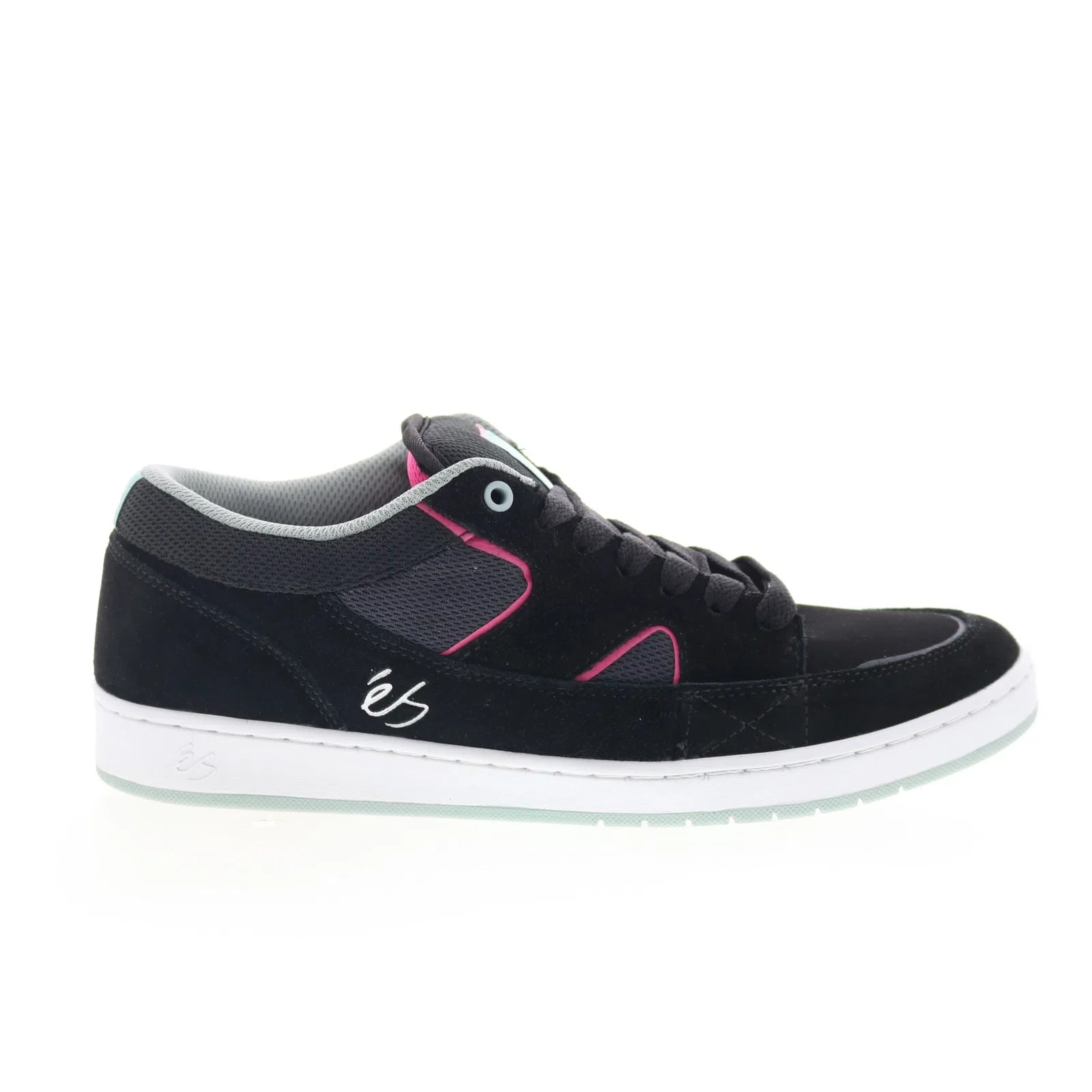 5101000211570_sophisto_black_grey_01_092654ae-b049-43c7-8b95-432632ff08ef ES Sophisto 5101000211570 Mens Black Suede Skate Inspired Sneakers Shoes - Image 1