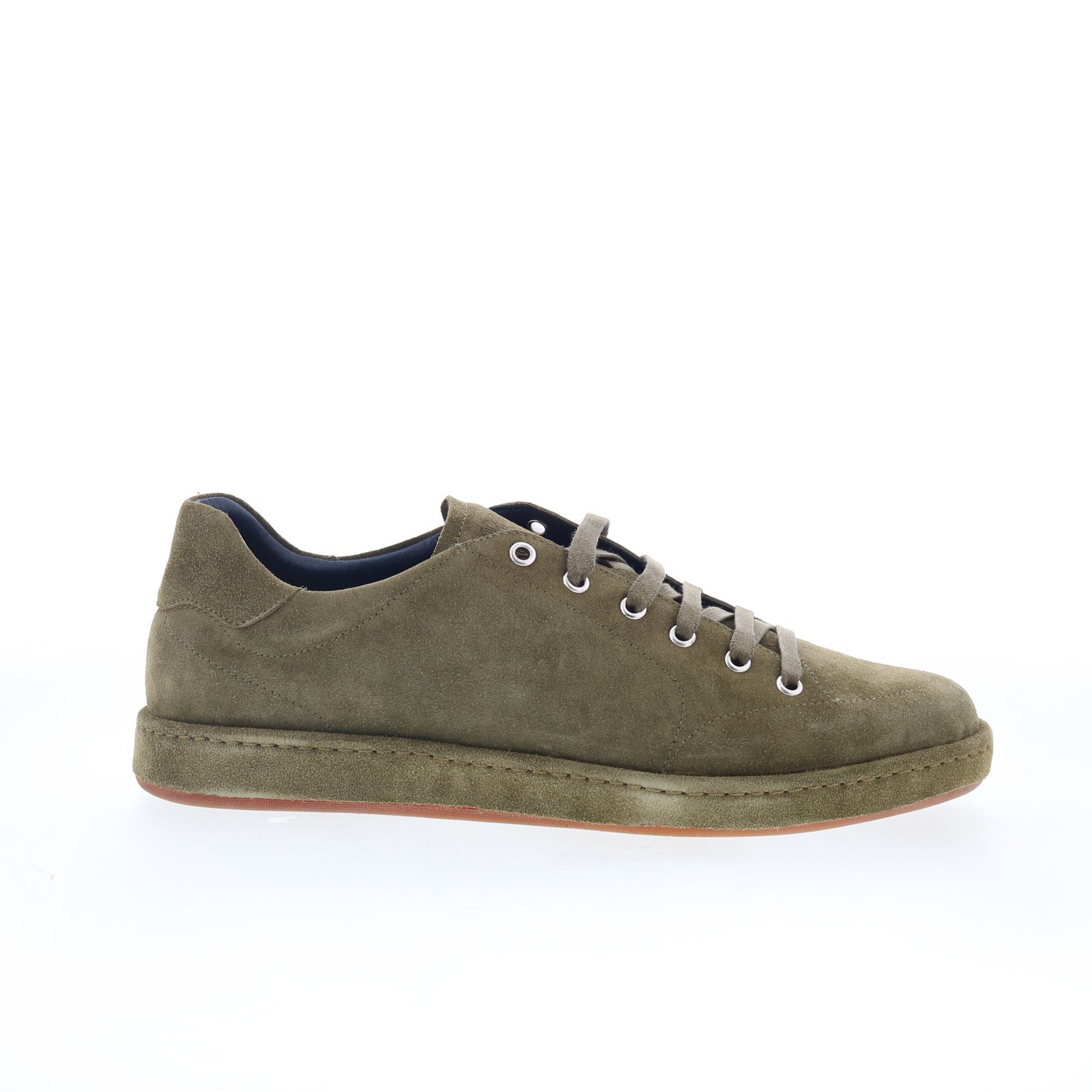 Asdi_Antique_01_5518d95d-0658-4ead-a18b-7ee2945f446d Di Bianco Asdi Mens Green Suede Lace Up Lifestyle Sneakers Shoes - Image 1