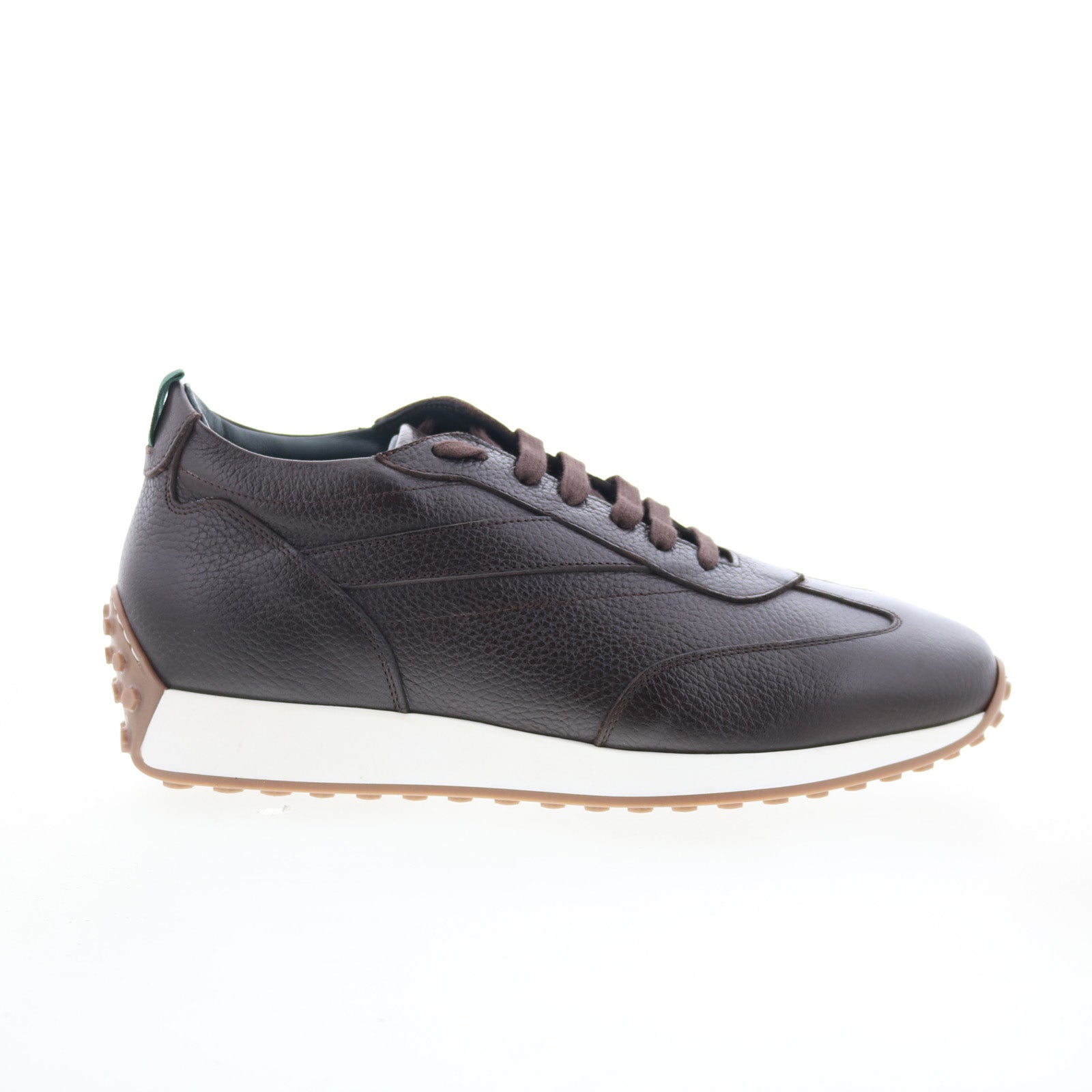 Asper_Trotter_Brown_01_2de6862d-7809-4f89-8c85-ec0e35ff9a73 Pastori by Di Bianco Asper Trotter Mens Brown Leather Lifestyle Sneakers Shoes - Image 1