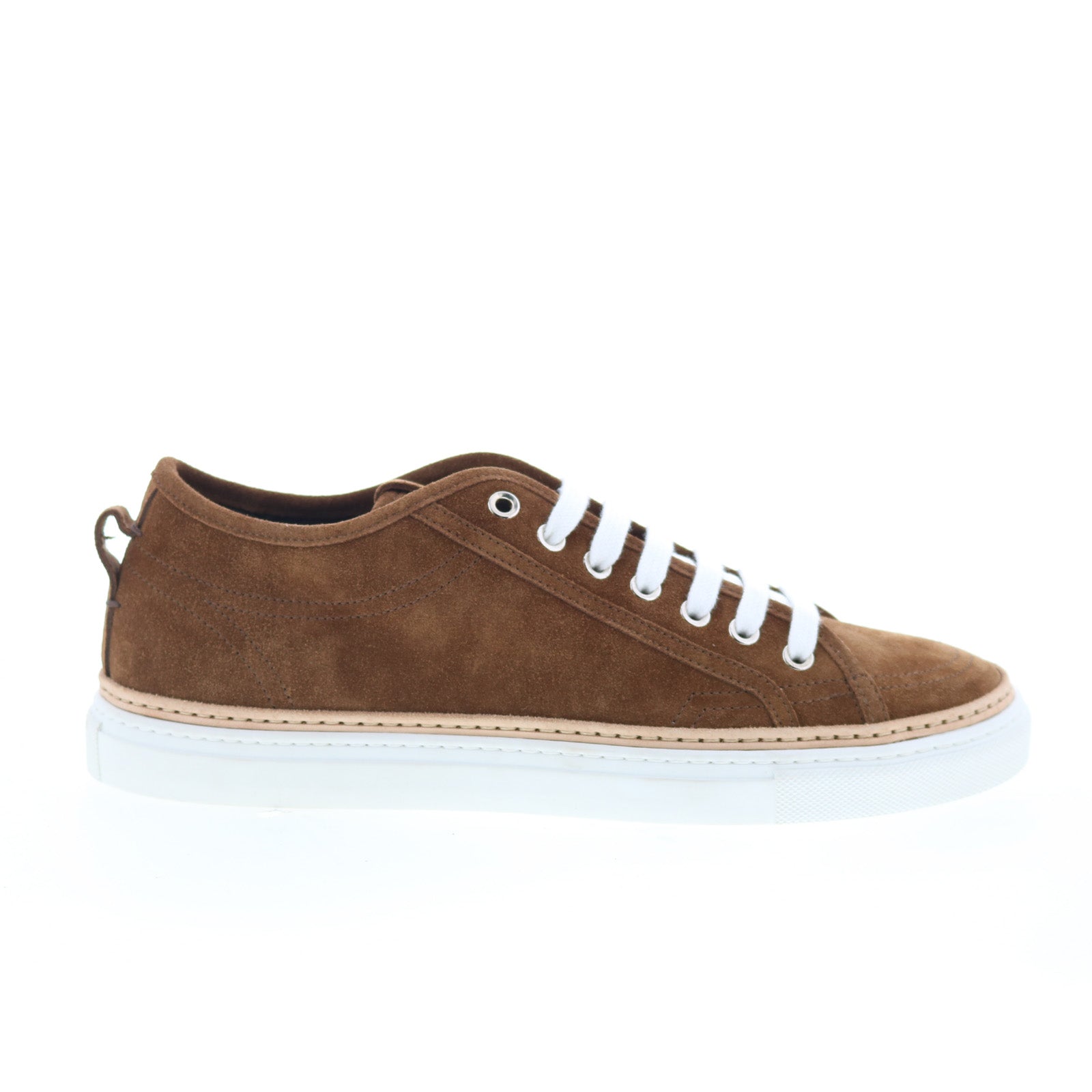 Biella_Land_01_e06301ba-b9f0-4ed1-a600-9663f5ac7820 Di Bianco Biella Mens Brown Suede Lace Up Lifestyle Sneakers Shoes - Image 1