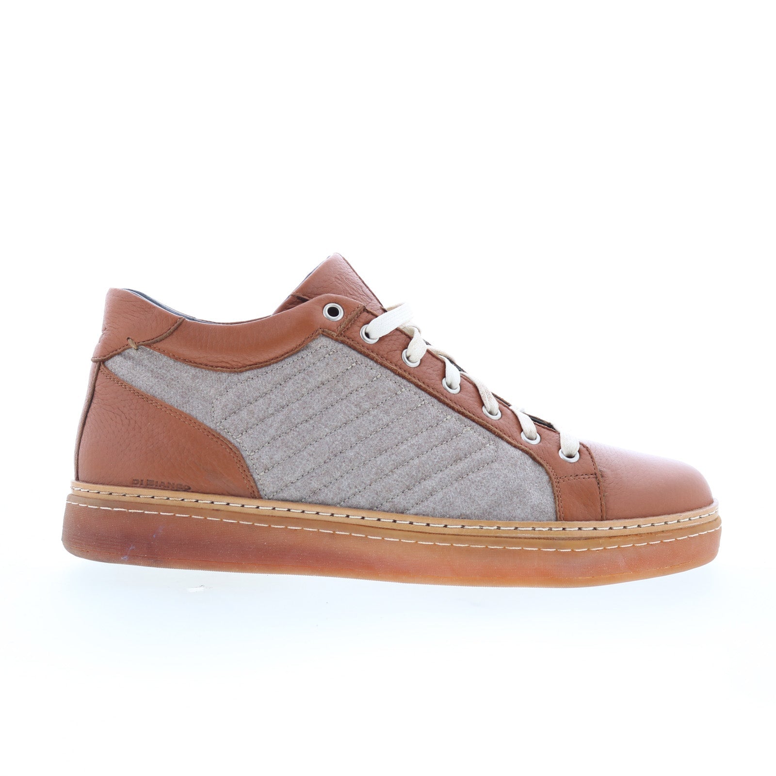 Boxer_Liscio_Brandy_01_6d59094c-85a4-4742-add4-6ff2e0f31aa5 Di Bianco Boxer Liscio Mens Brown Leather Lace Up Lifestyle Sneakers Shoes - Image 1