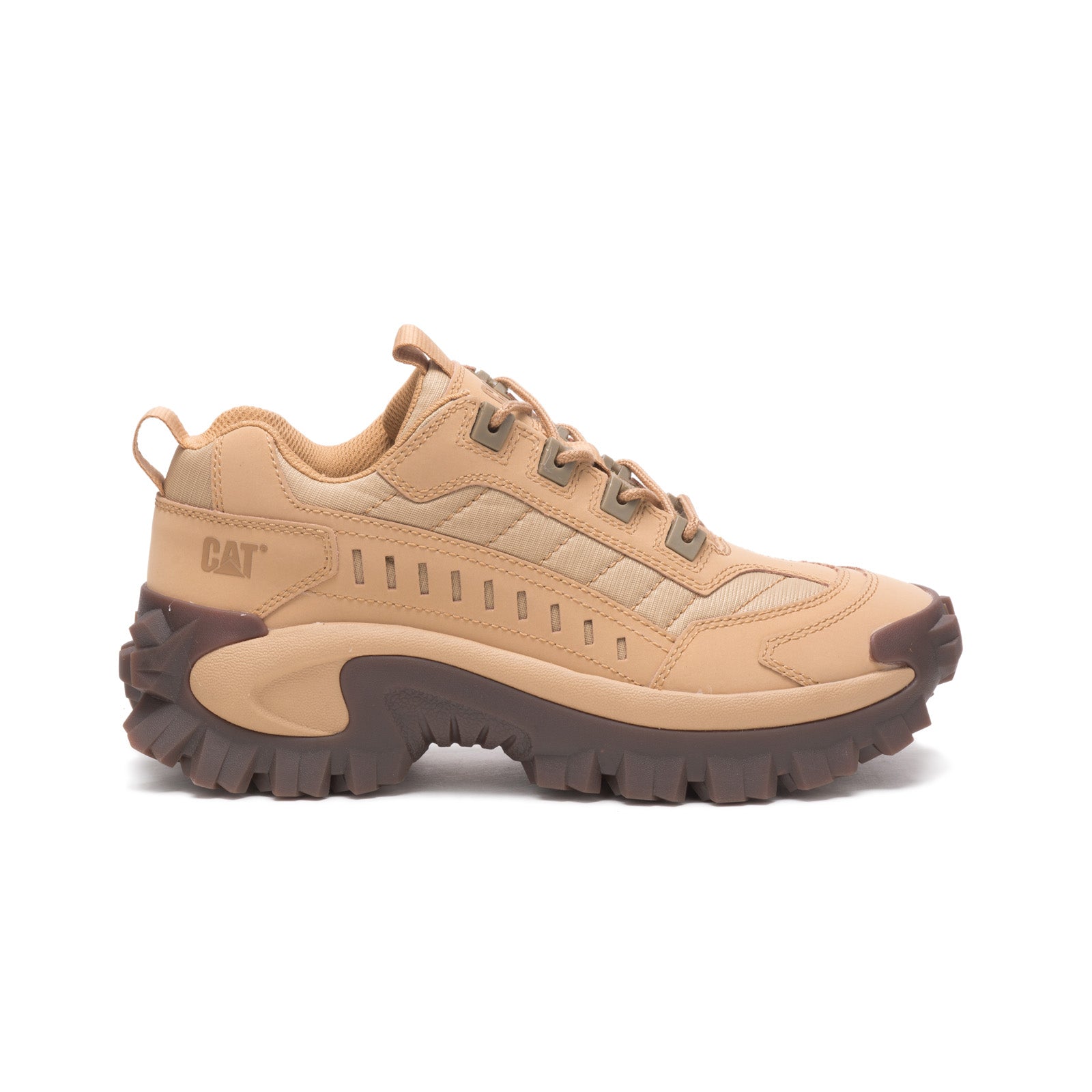 CATU-P110471-092820-F21-IMG6_01_702bfd24-5709-4e57-9e52-a52cd0578a89 Caterpillar Intruder P110471 Mens Brown Wide Leather Lifestyle Sneakers Shoes - Image 1