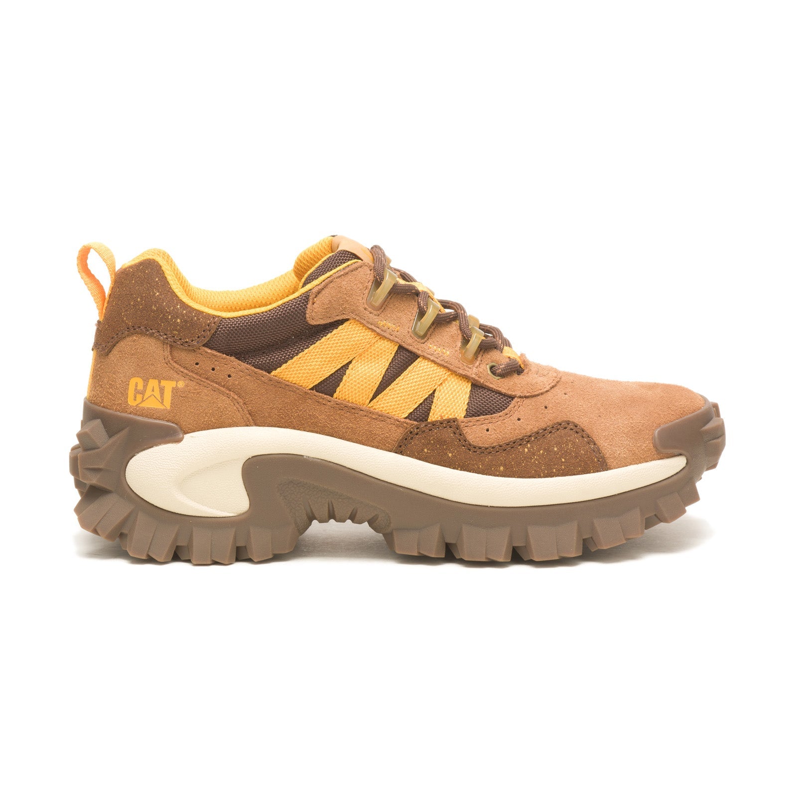 CATU-P111084-040622-S23-IMG7_01_278fe533-50ce-4957-b128-40d15780565a Caterpillar Intruder Beta P111084 Mens Brown Lifestyle Sneakers Shoes - Image 1