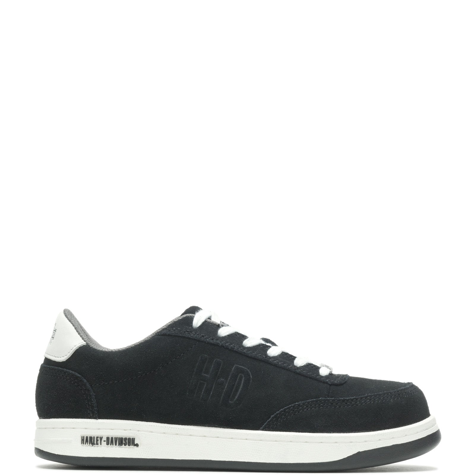 HDM-D93027-030722-F08-IMG11_01 Harley-Davidson Static Steel Toe Suede Mens Black Athletic Work Shoes - Image 1