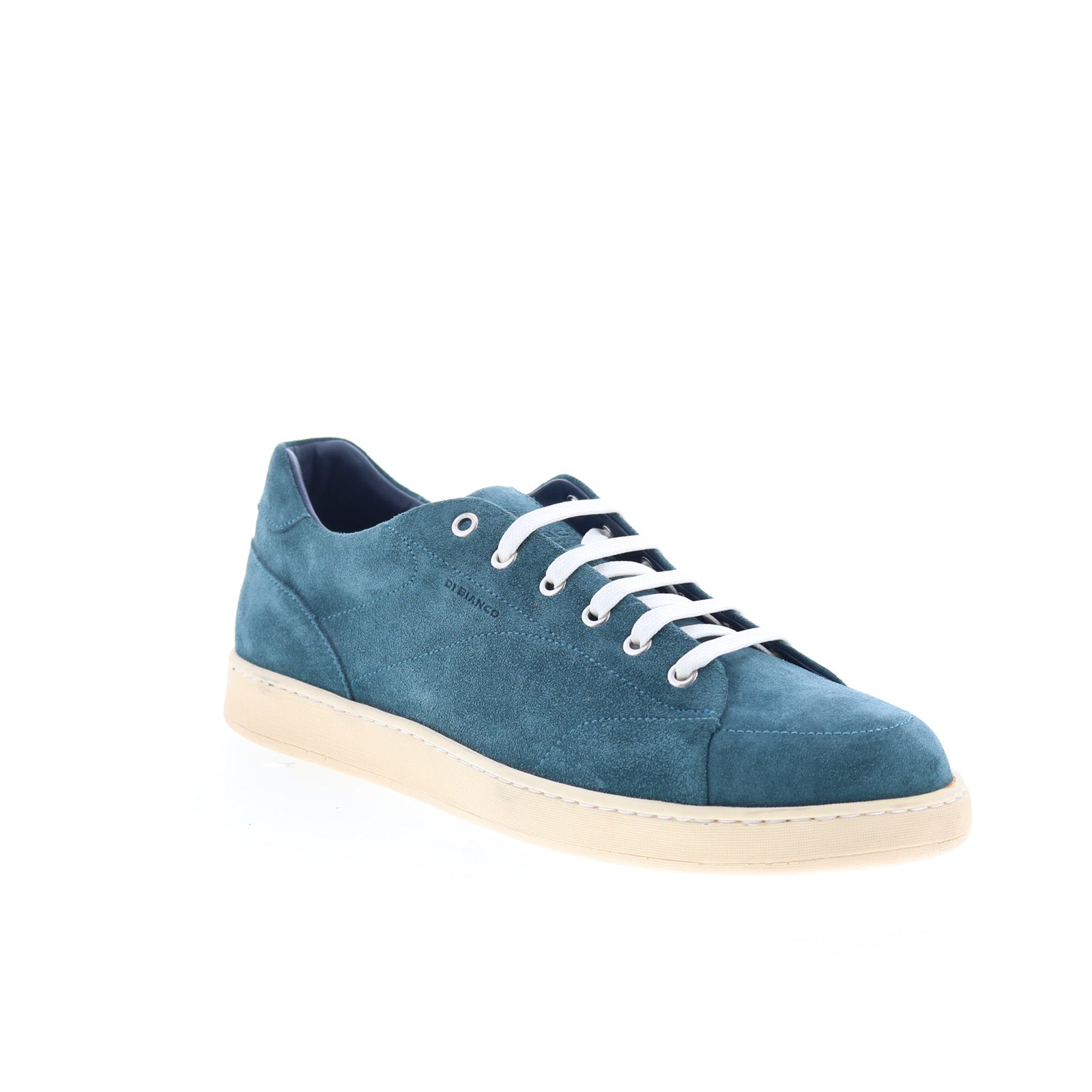 Di Bianco Imola Mens Blue Suede Lace Up Lifestyle Sneakers Shoes - Image 2