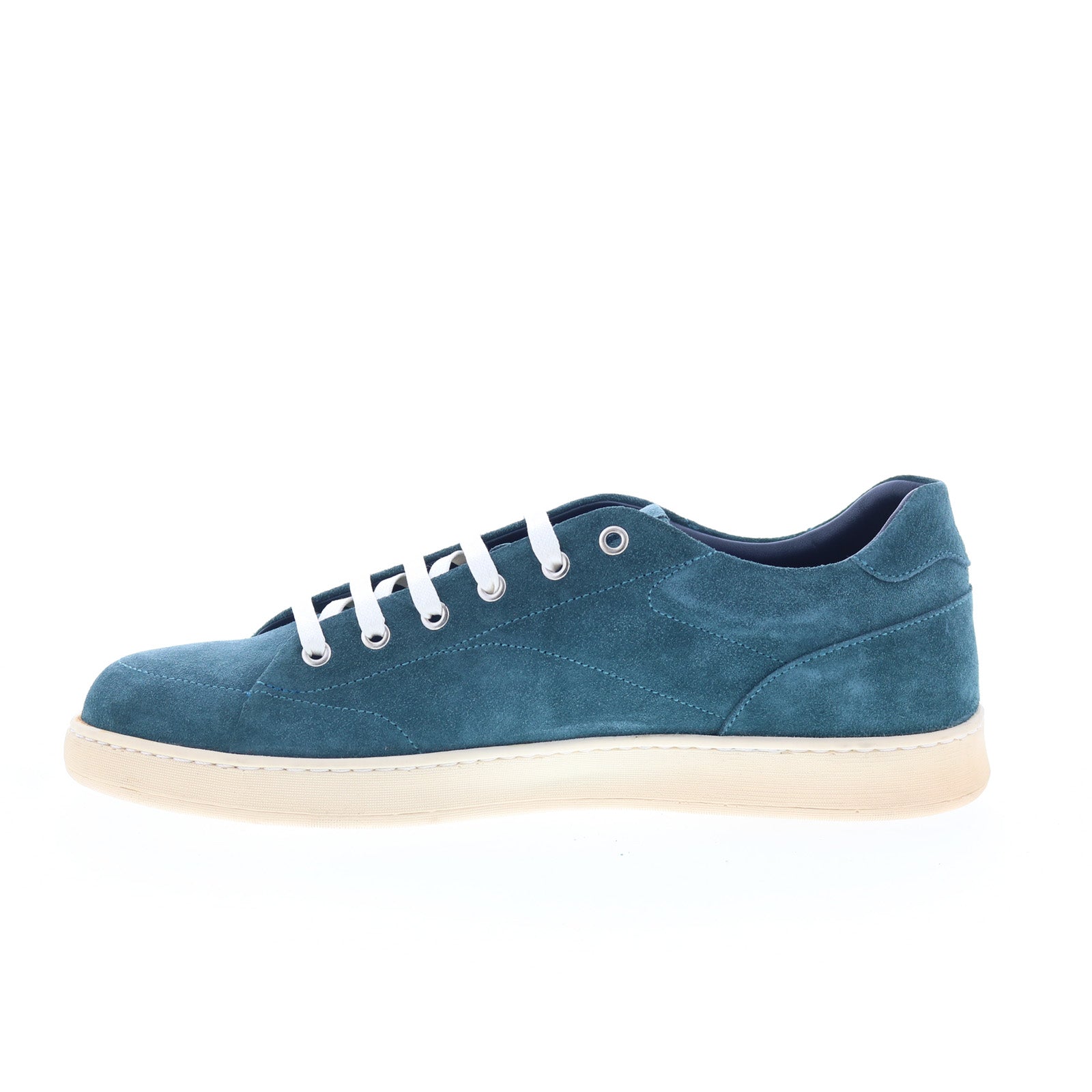 Di Bianco Imola Mens Blue Suede Lace Up Lifestyle Sneakers Shoes - Image 5