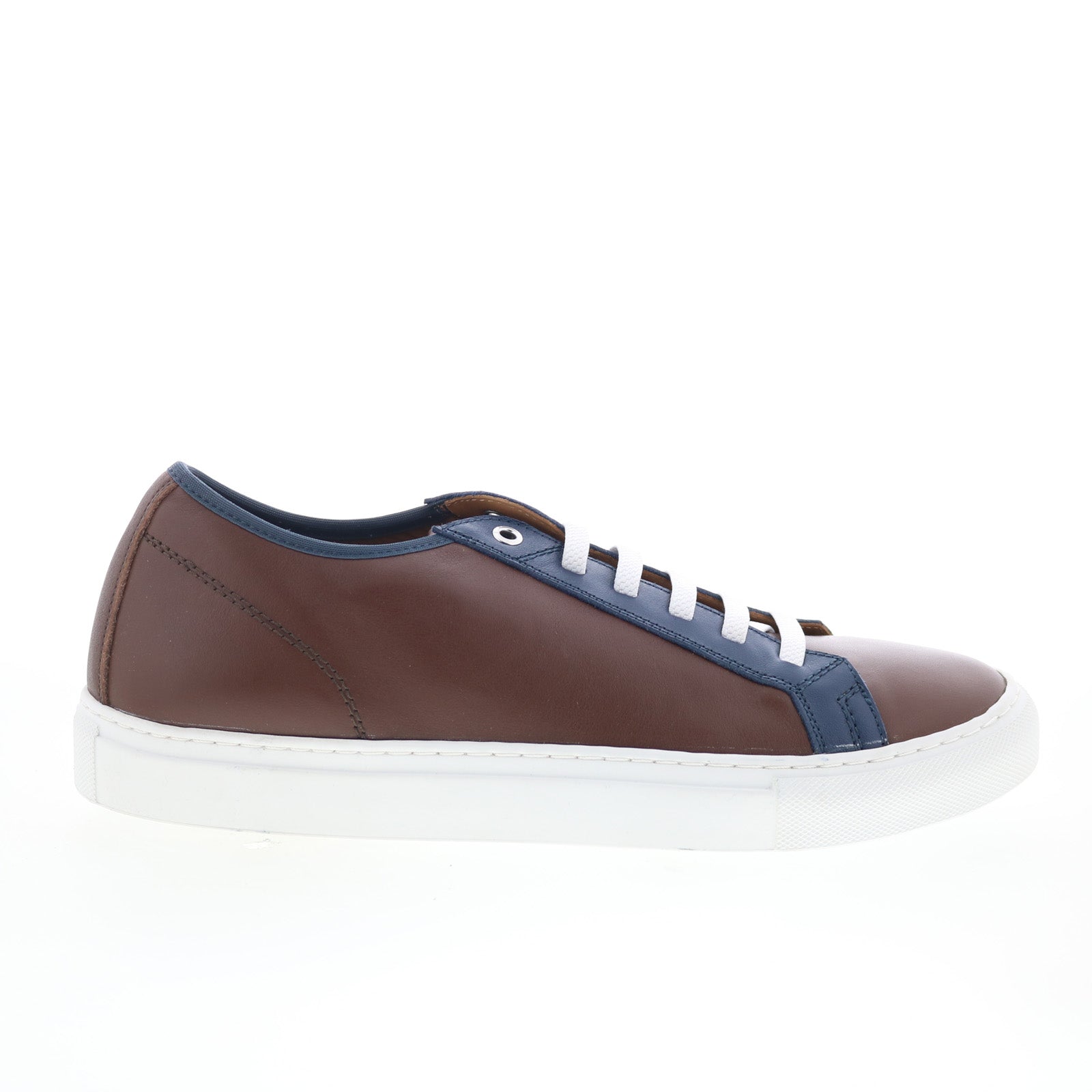 Julius_Moro_Navy_01_54b1b4ba-737e-44e4-b8af-264681100887 Pastori by Di Bianco Julius Mens Brown Leather Lifestyle Sneakers Shoes - Image 1