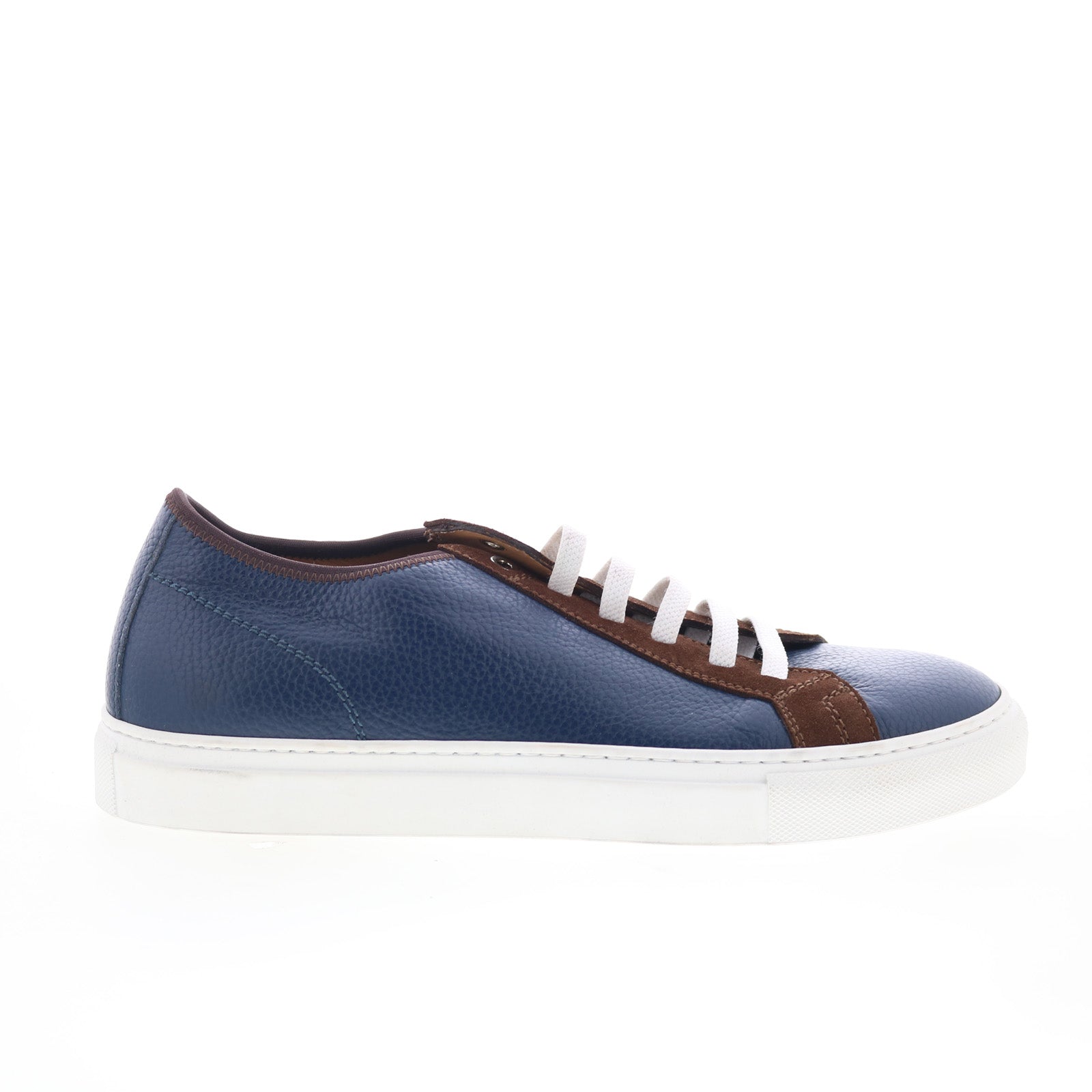 Julius_Navy_T.Moro_01_28fa745f-d948-4d21-b3c7-63758d08b057 Pastori by Di Bianco Julius Mens Blue Leather Lifestyle Sneakers Shoes - Image 1