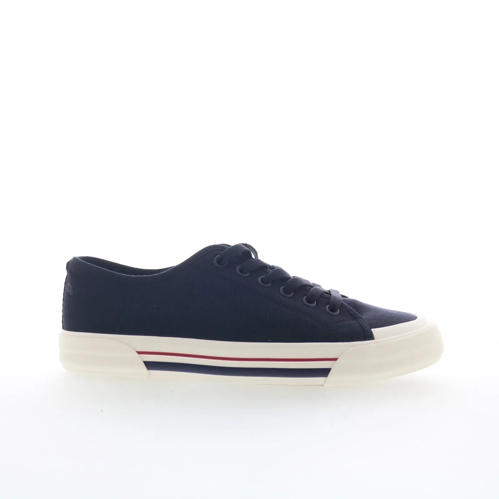 belfast_bsmbelft-4608_navy_whisper_white_mod_red_01 Ben Sherman Belfast BSMBELFT-4608 Mens Blue Canvas Lifestyle Sneakers Shoes - Image 1