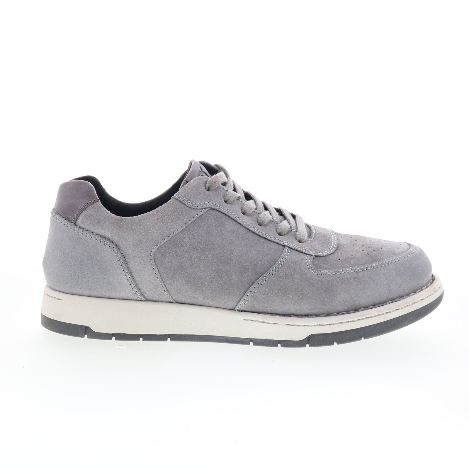 bm0018960_captain_grey_01_7c0d1c62-e147-4550-9ab2-f43eddf0c564 Born Captain BM0018960 Mens Gray Suede Lace Up Lifestyle Sneakers Shoes - Image 1