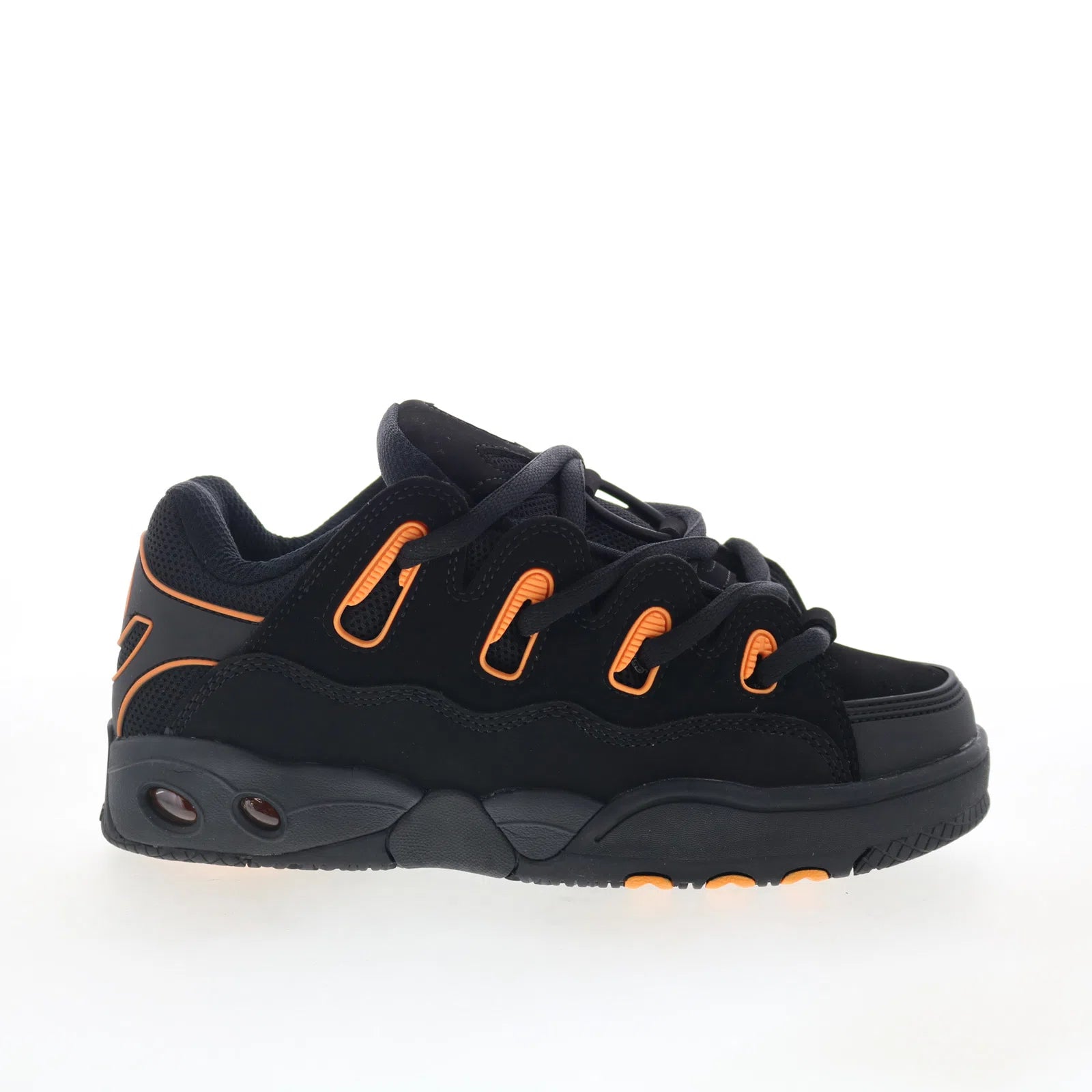 d3_1371-2934_black_black_orange_01 Osiris D3 OG 1371 2934 Mens Black Synthetic Skate Inspired Sneakers Shoes - Image 1