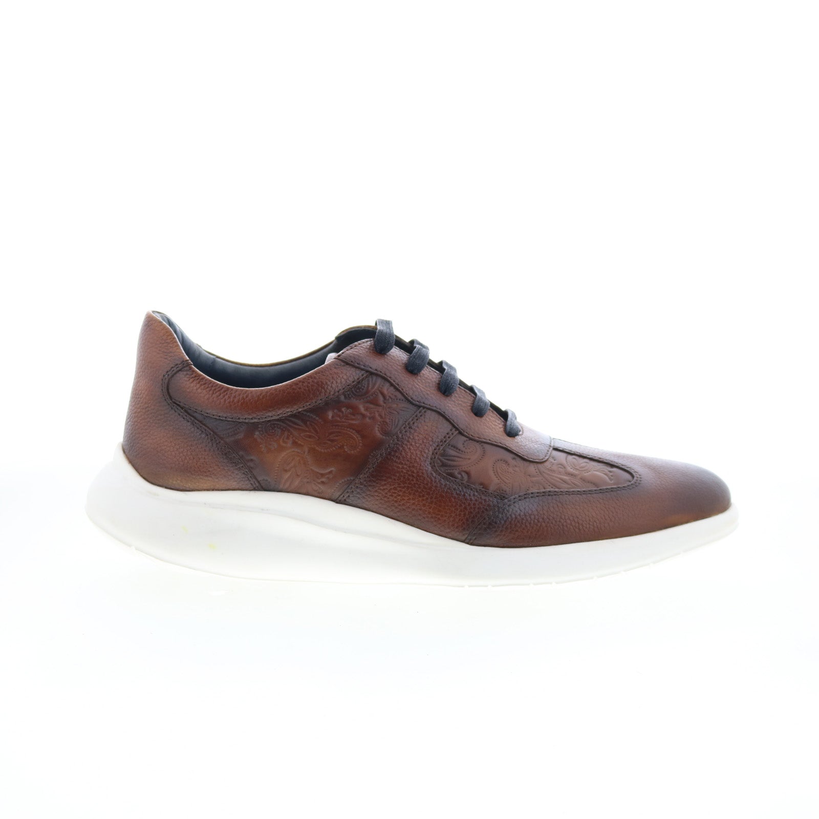 di13001-1_cognac-img4_01_2df151da-c2f4-4794-bbe0-19e815c34355 Robert Graham DI13001-1 Mens Brown Leather Lifestyle Sneakers Shoes - Image 1