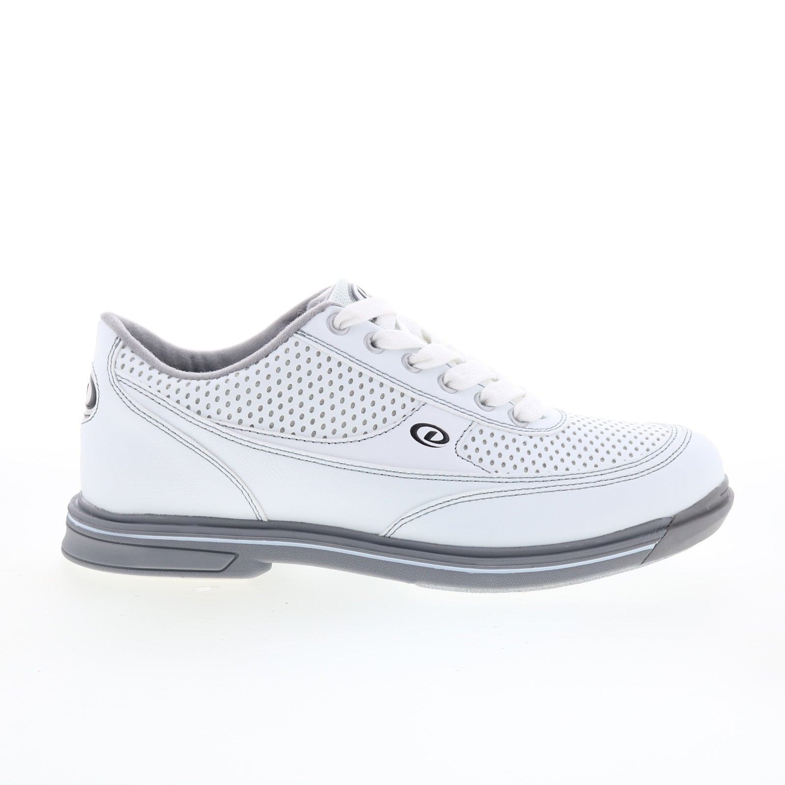 dm0001304_turbo_pro_white_grey_01_56f77d44-3638-44a1-bb98-bb849c2a091e Dexter Turbo Pro DM0001304 Mens White Wide Synthetic Athletic Bowling Shoes - Image 1