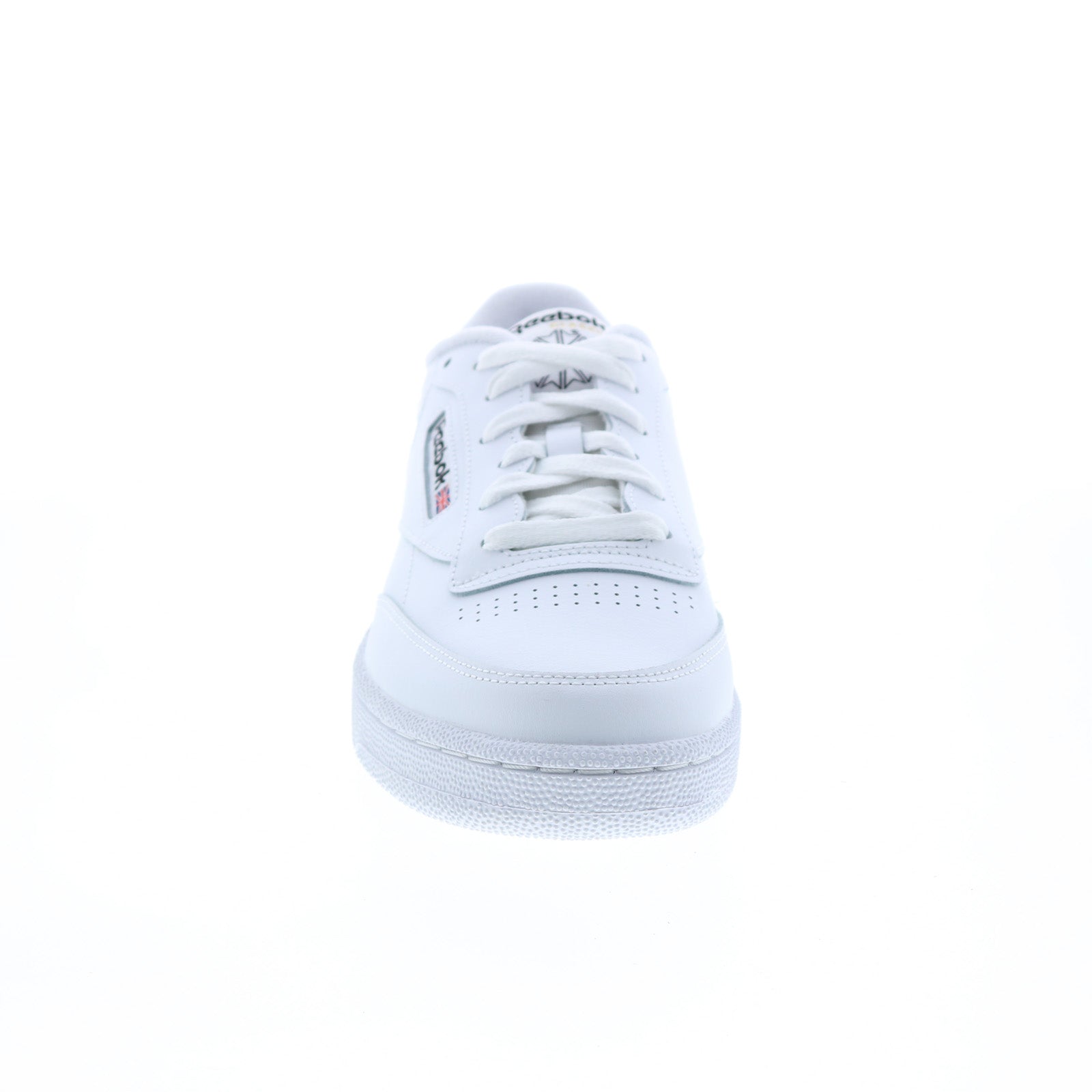 Reebok Club C 85 Mens White Leather Lace Up Lifestyle Sneakers Shoes - Image 3