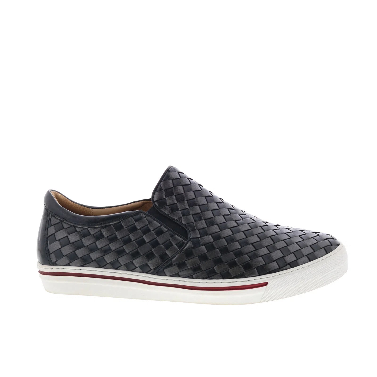 james_black_gunmetal_t.g_reshoot_01 Robert Zur James True Glove Mens Black Leather Slip On Lifestyle Sneakers Shoes - Image 1