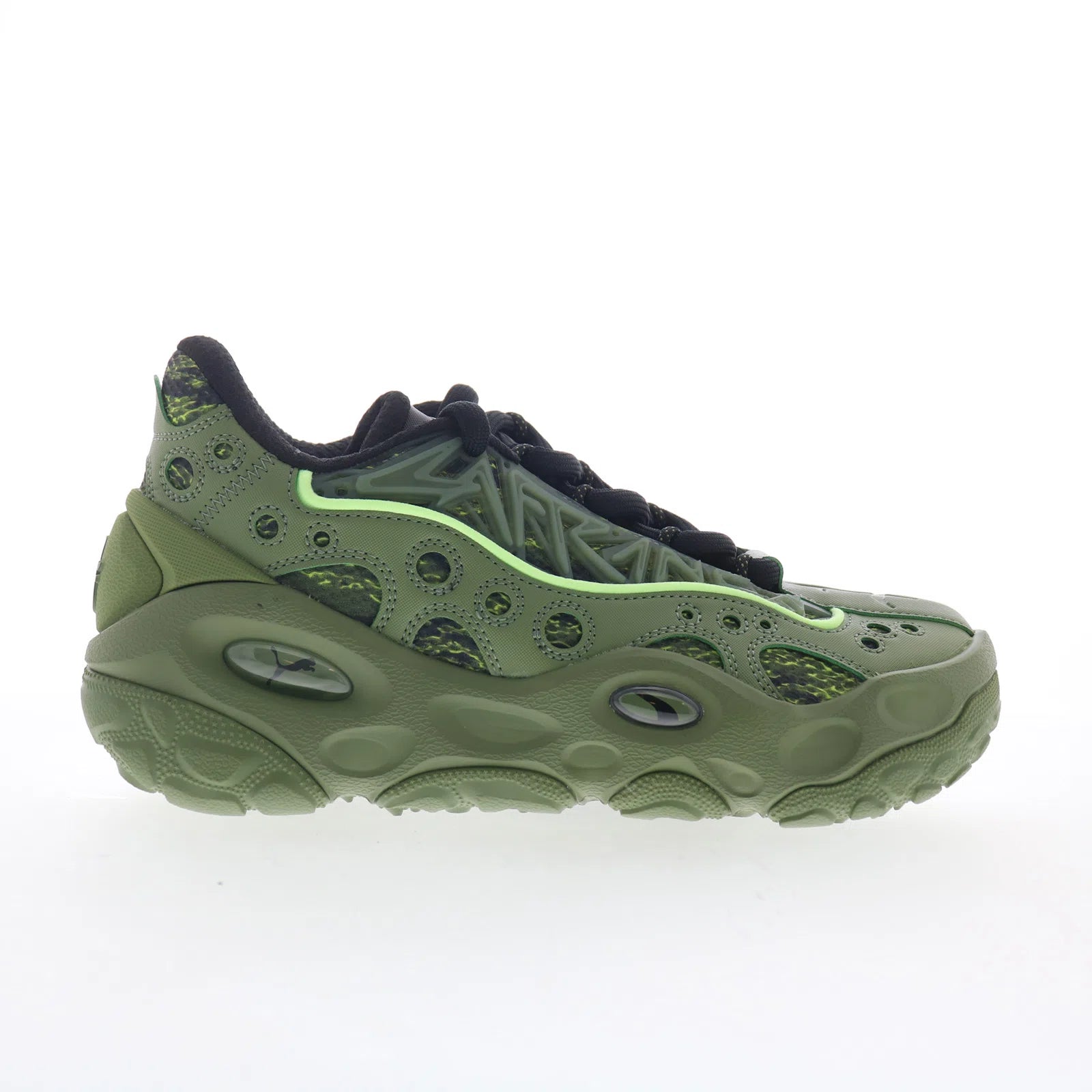 la_france_rnr_camo_31297601_avocado_green_fizzy_light_01 Puma Lamelo Ball LaFrance RNR Camo Mens Green Mesh Lifestyle Sneakers Shoes - Image 1