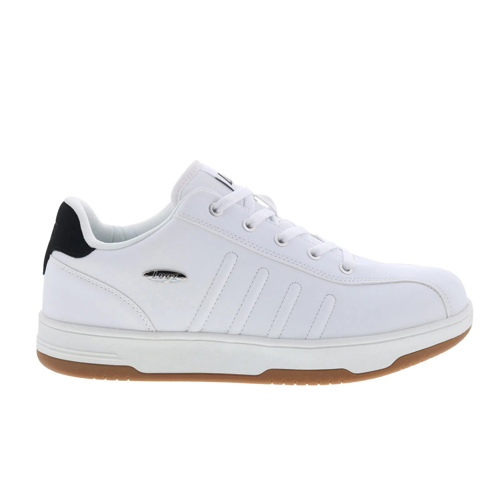 mchalgv-1905_challenge_white_black_gum_reshoot_01 Lugz Challenge MCHALGV-1905 Mens White Synthetic Lifestyle Sneakers Shoes - Image 1