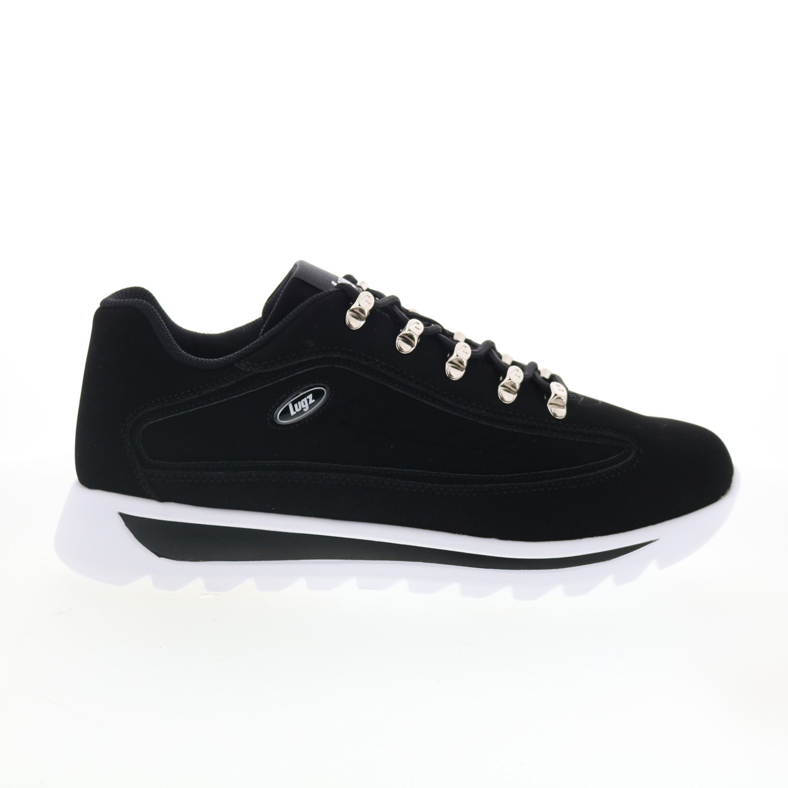 mcomsd-060_comms_black_white_01_9fd53c81-c4e7-4974-ac26-982b69d5500a Lugz Comms MCOMSD-060 Mens Black Synthetic Lace up Lifestyle Sneakers Shoes - Image 1