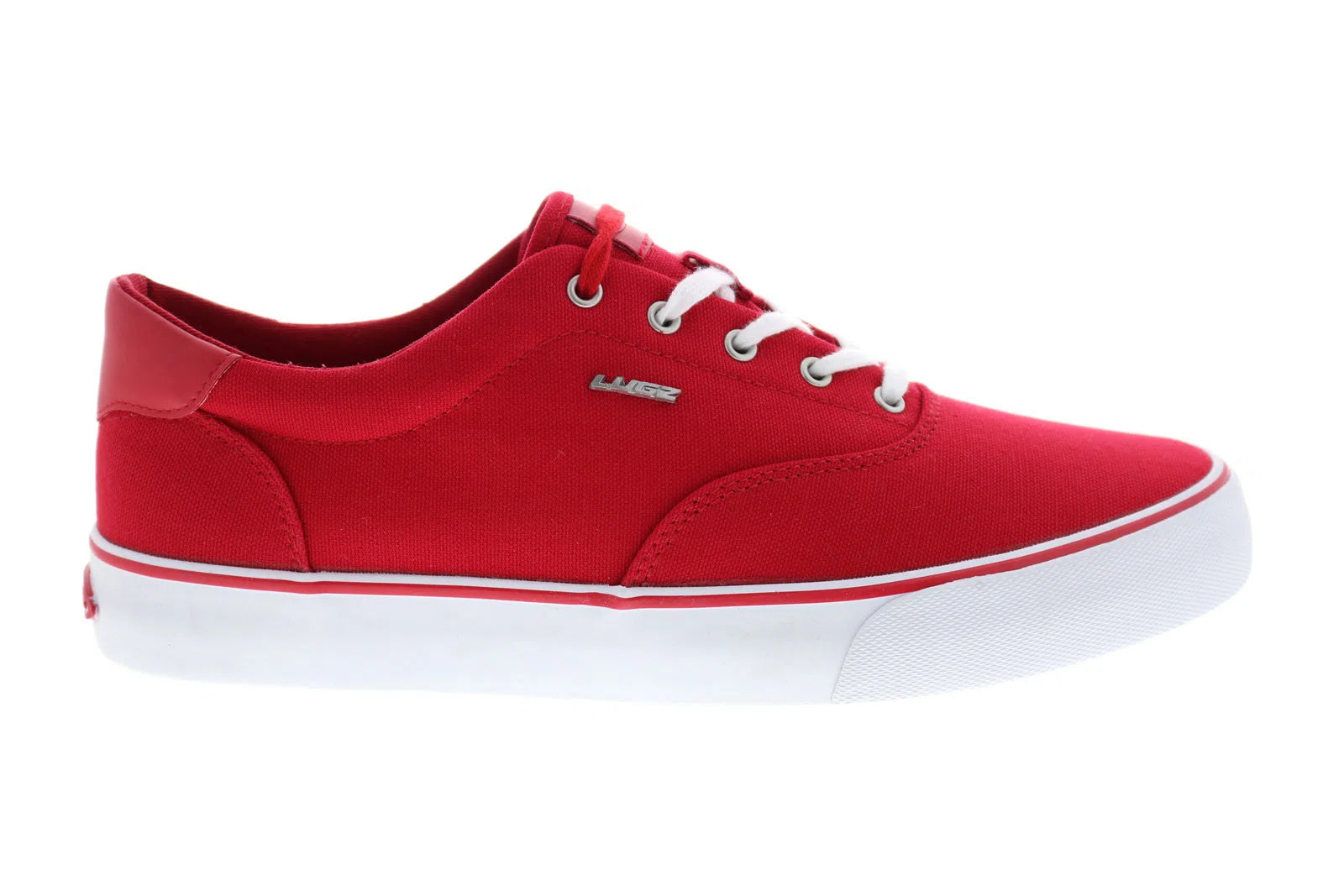 mflipc-6330_flip_mars-red-salsa-white_reshoot_01 Lugz Flip MFLIPC-6330 Mens Red Canvas Lace Up Lifestyle Sneakers Shoes - Image 1