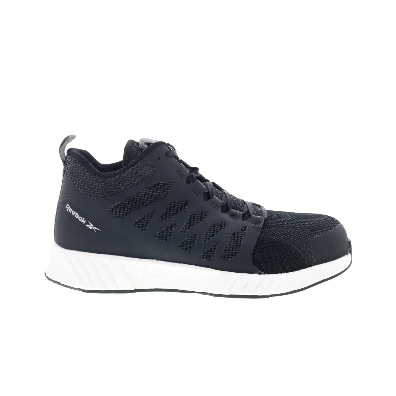 rb4316_fusion_flexweave_work_black_white-img4_reshoot_01 Reebok Work Fusion Flexweave Mid-Cut Composite Toe Mens Black Work Shoes - Image 1