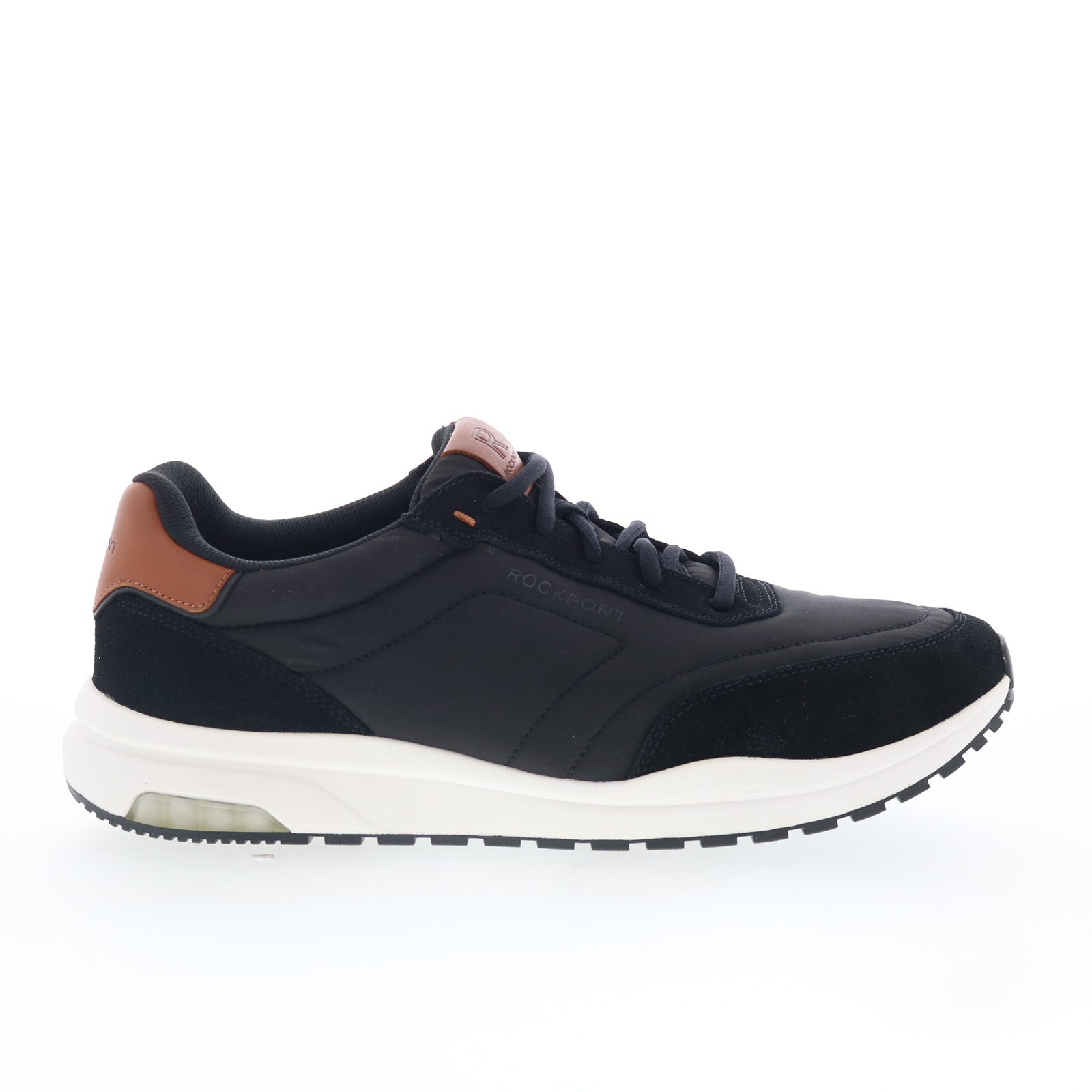rmdmxbrock_black_01_6218c262-8682-493f-a8a4-027c57c5a994 Rockport DMX Brock RMDMXBROCK Mens Black Canvas Lifestyle Sneakers Shoes - Image 1