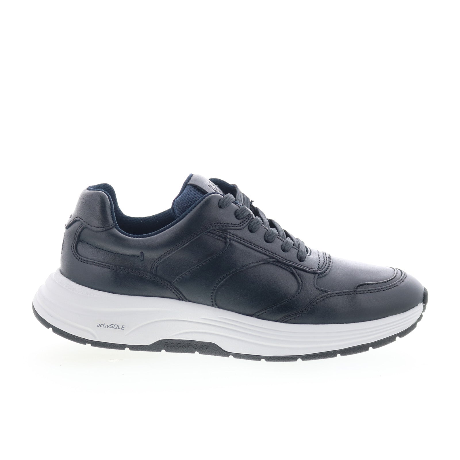 rmharrison2_dark_blue_01_d0a46624-6075-4756-b5e8-e1163dc345ae Rockport Harrison 2 RMHARRISON2 Mens Blue Wide Lifestyle Sneakers Shoes - Image 1